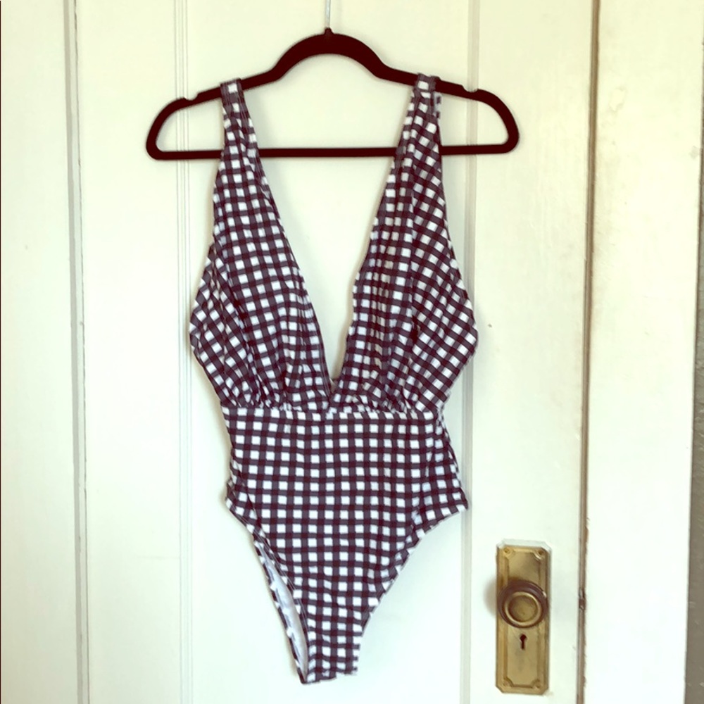 Gingham swimsuit